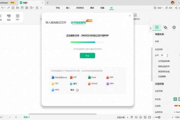 桌面级AI办公体验！万兴脑图深度适配鸿蒙平板，解锁高效生产力 