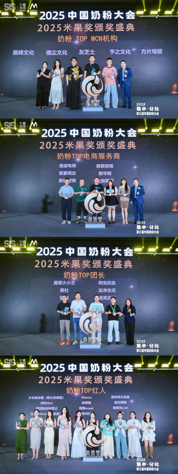 2025中国奶粉大会·米果奖｜荣耀揭榜！见证奶粉行业推动者的责任与力量！ 