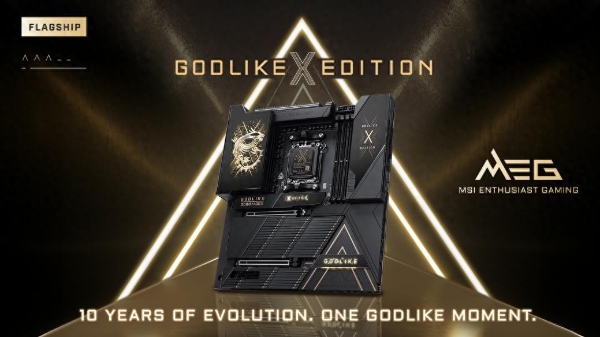 微星宣布推出 GODLIKE十周年纪念版和 X870E MAX 系列主板 
