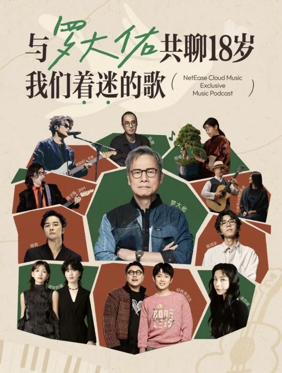 网易云音乐播客与罗大佑樊登大冰等众多知名创作者达成独家合作 