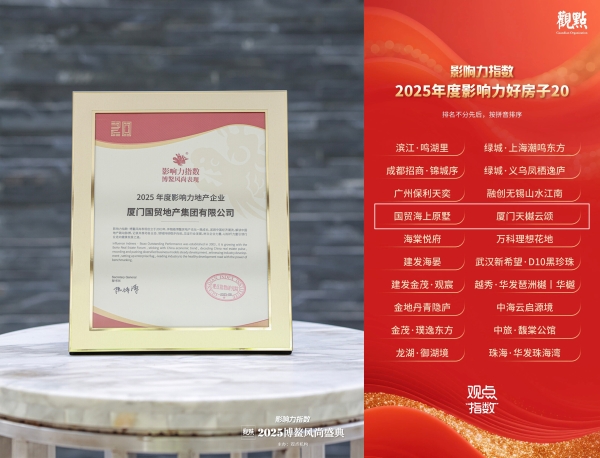 国贸地产载誉“博鳌”，荣膺“2025年度影响力地产企业”