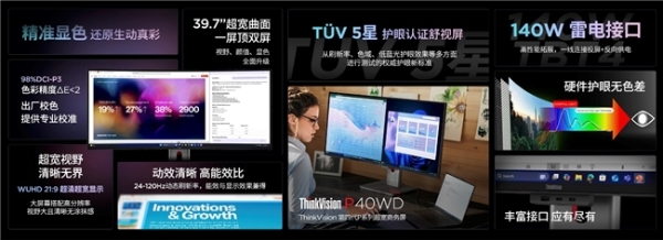BOE（京东方）携手联想发布旗舰款显示器 Oxide氧化物技术打造商用显示器领域新标杆 