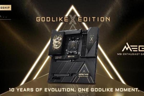 微星宣布推出 GODLIKE十周年纪念版和 X870E MAX 系列主板 