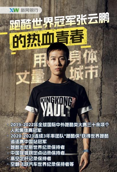 跑酷世界冠军张云鹏做客新网银行Sports Talk：跑酷精神的自由飞跃 