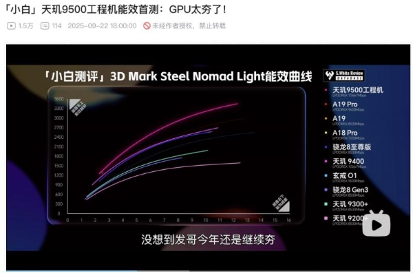 更低功耗的“游戏神U”天玑9500横空出世 