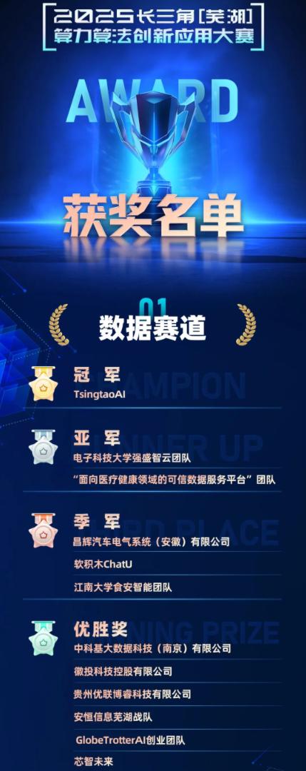 智算之城加速进阶，2025长三角（芜湖）算力算法创新应用大赛颁奖典礼圆满落幕 
