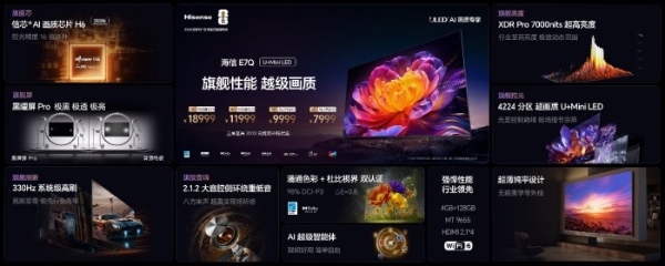全面升级！“旗舰刺客”海信电视E7Q正式发布，首发价7999元起 
