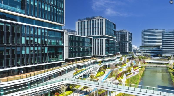 从“规划图”到“实景图” ，长三角绿洲智谷这座融现代与智慧于一体的“科创森林”正展现勃勃生机 