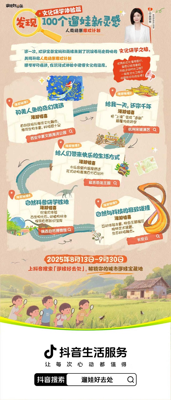 「遛娃好去处」活动带你解锁热门新场景，发现遛娃新灵感！ 