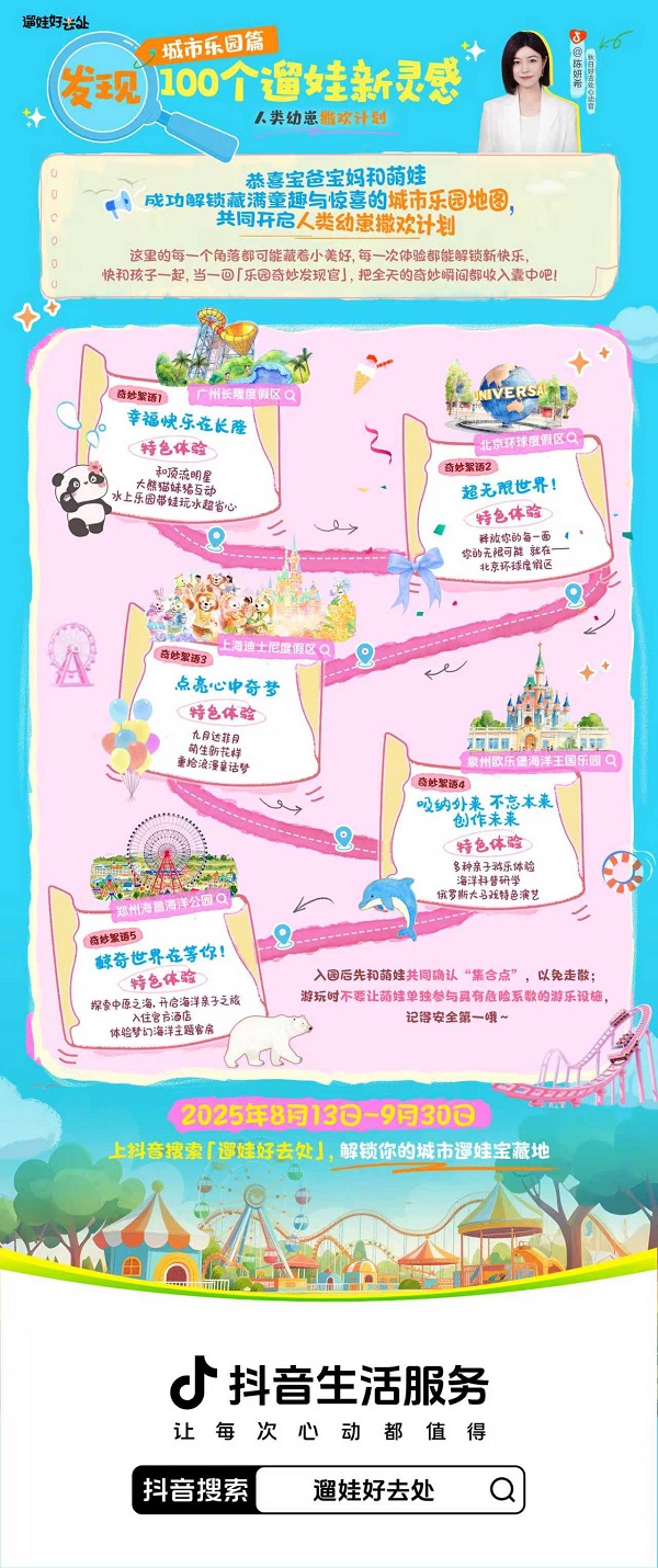 「遛娃好去处」活动带你解锁热门新场景，发现遛娃新灵感！ 
