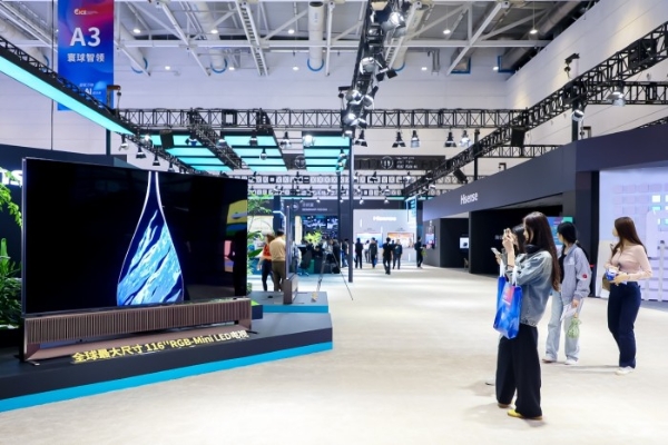 海信RGB-Mini LED、激光电视、Micro LED三大硬核显示科技亮相2025电博会