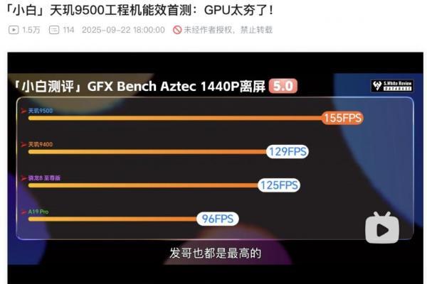 更低功耗的“游戏神U”天玑9500横空出世 