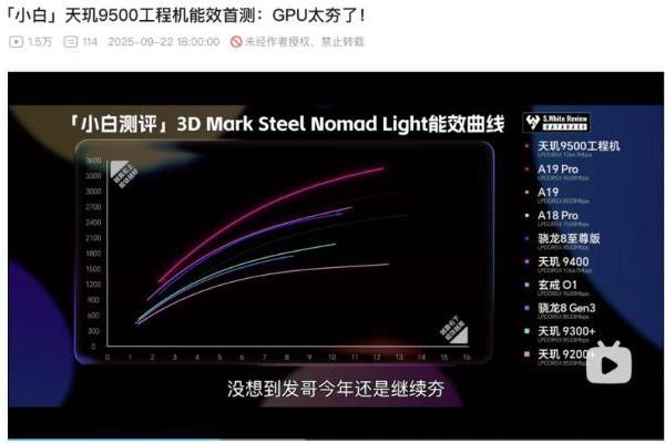 更低功耗的“游戏神U”天玑9500横空出世 