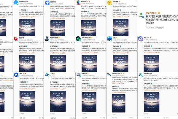 鸿蒙5终端突破2000万！超百家伙伴齐贺，近20家伙伴携手带来“鸿蒙有礼特别版” 