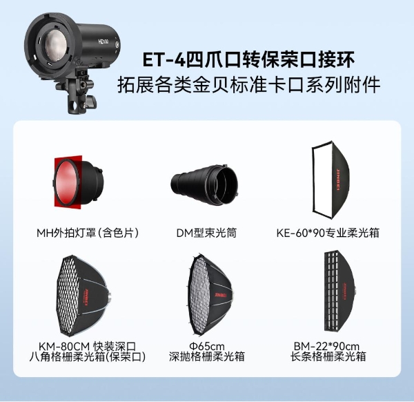 金贝100W外拍闪光灯HD100登场！轻装随行，能量满载！ 