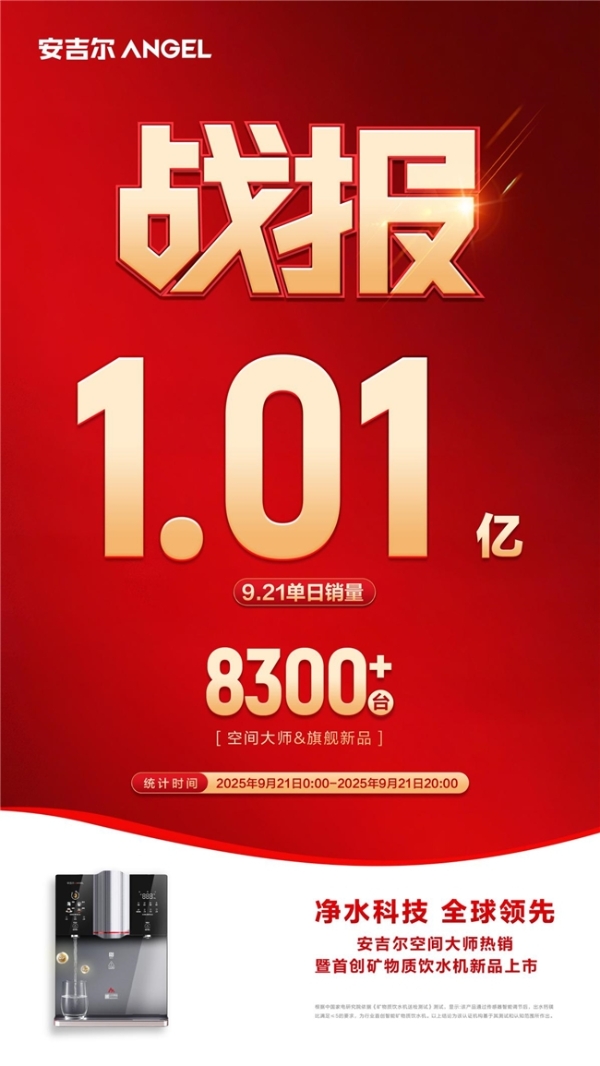 从热销到标杆：安吉尔新品以科技创新引领全屋净饮水新时代