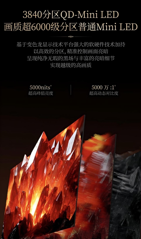 壁纸电视内外兼美 创维变色龙显示技术平台为用户打造同级最优画质