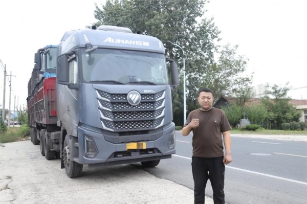 百公里气耗28.2kg!欧曼银河5M 14N 510马力燃气车煤炭场景运营全纪实