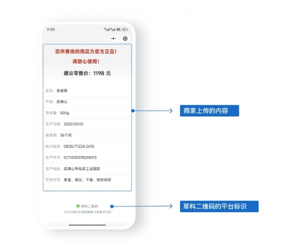 扫码显示“草料二维码”,这个商品是正品吗