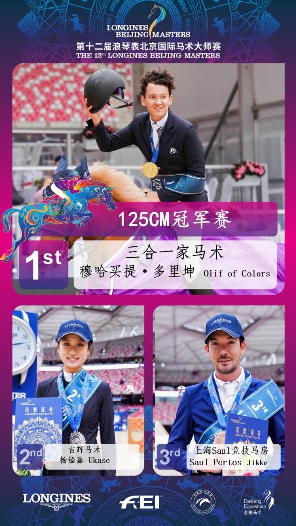 第十二届浪琴表北京国际马术大师赛：DAY2战报，四赛连决人马共舞 书写优雅与速度！ 