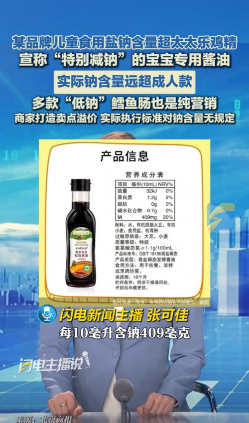 儿童酱油是减盐“智商税”？六月鲜8克轻盐酱油用真减钠守护家人健康 