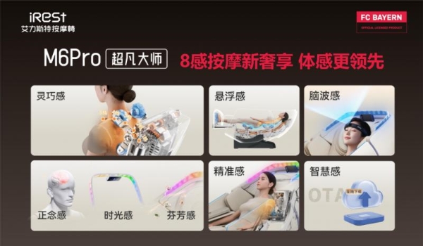 iRest艾力斯特×拜仁慕尼黑，官方授权按摩椅重磅亮相！ 