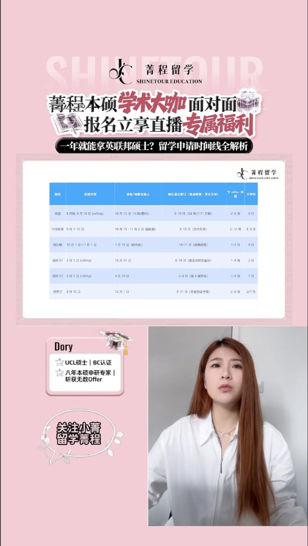 菁程留学本硕学术大咖面对面系列，持续破解留学申请难题 