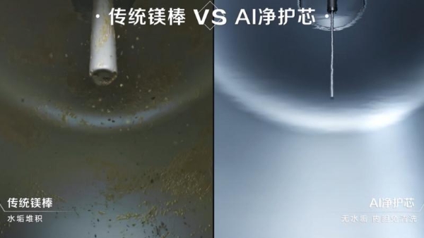 无镁渣无水垢！海尔26年用户换新无镁棒热水器 