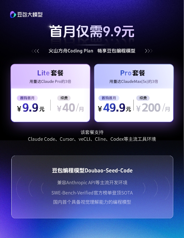 豆包编程模型正式发布！更强编码能力，使用成本降低62% 