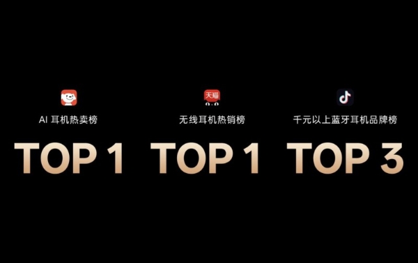 霸榜三大平台！未来智能双十一登顶AI耳机、无线耳机热销榜冠军 