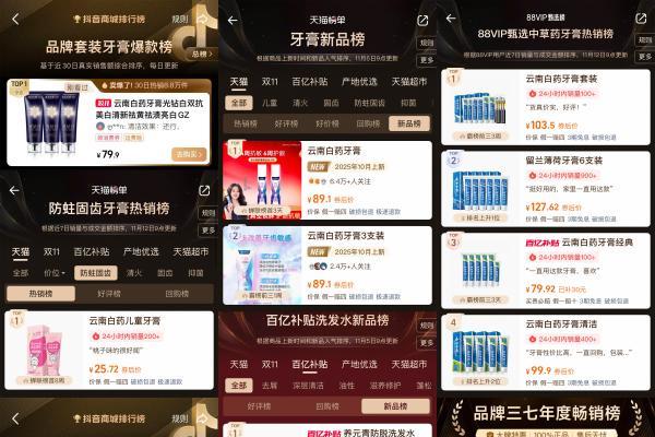 双十一销量超7.6亿+ 云南白药电商用“价值”谱写高速增长