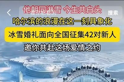 来自北纬45度的浪漫！哈尔滨冰雪集体婚礼新人征集进行中 