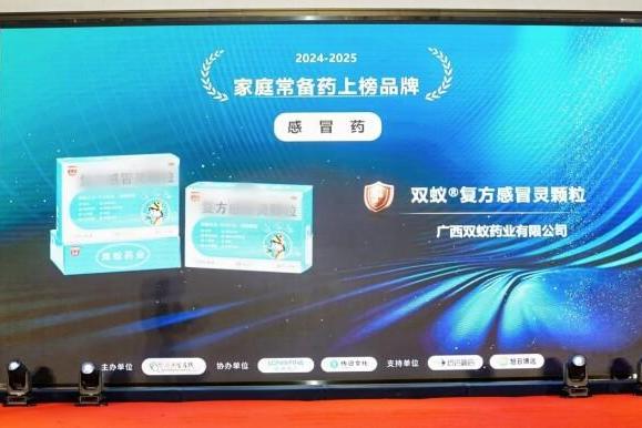 双蚁复方感冒灵颗粒荣登“家庭常备药上榜品牌”感冒药榜单 