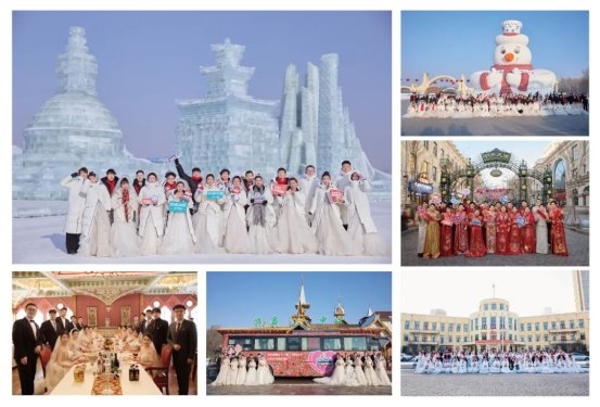 哈尔滨第42届“四季沐歌”公益冰雪集体婚礼征集创历史纪录 
