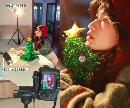 面光+轮廓光，两步搞定圣诞夜出片！