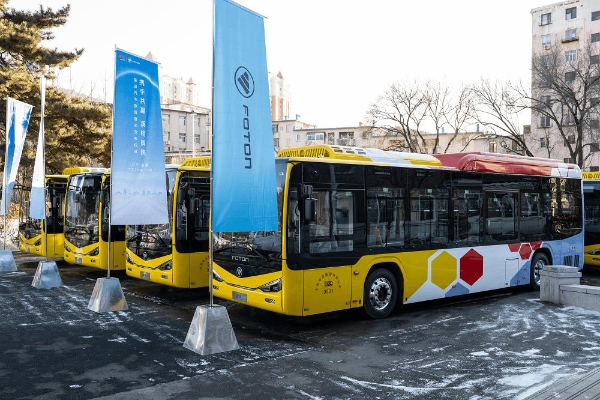 携手共赢 溪相辉映丨福田欧辉纯电城市客车批量交付本溪客运集团 