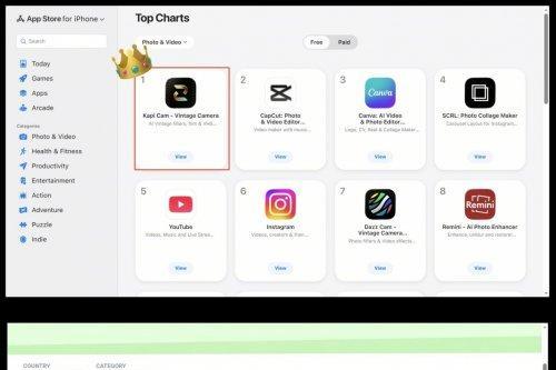 火到全球！商汤「Kapi相机」接连登顶多国APP Store榜单 