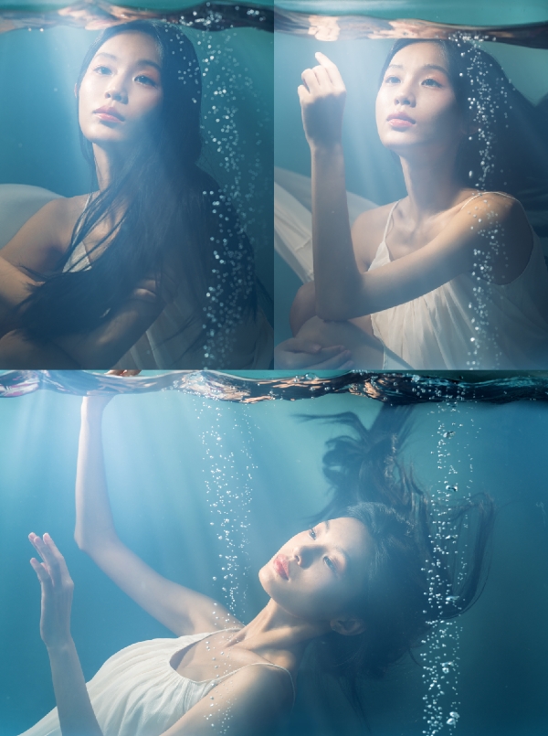 不用下水也能拍出深海人像！教你多灯打造耶稣光深海效果 