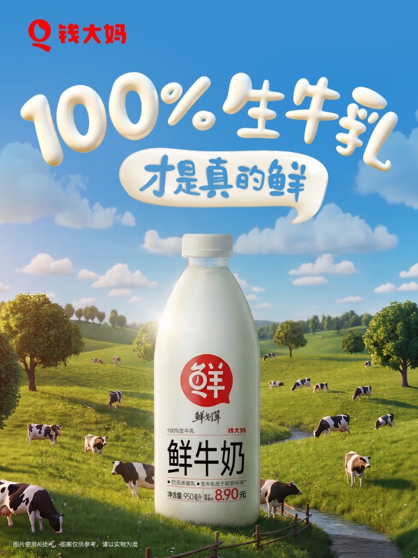  钱大妈“鲜划算”鲜牛奶，打造“一站式新鲜” 