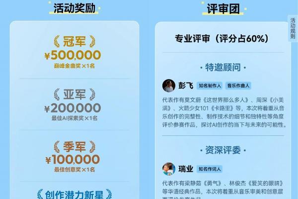 网易云音乐举行百万奖金AI音乐创作大赛 可使用PC端“天音AI写歌”创作 