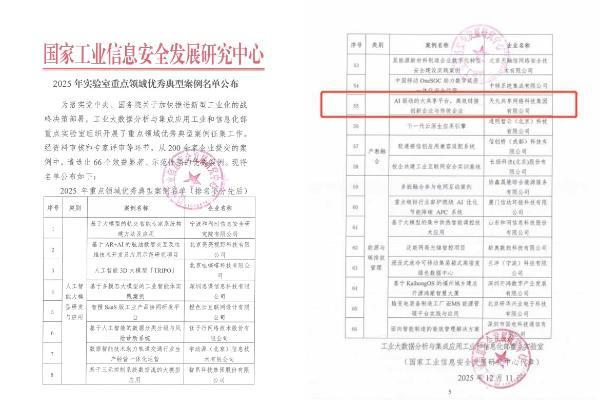 天九网科双重突破：入选工信部“2025优秀典型案例”并成为工作组成员单位 