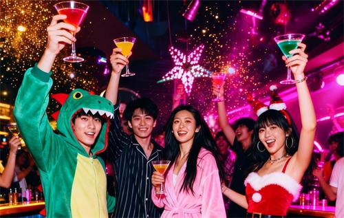  跨年不装了，睡衣开疯！动力火车「派对动物 先疯为敬」登陆广州酒吧街 