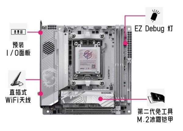 迷你性能党的终极选择！微星银色MPG X870I EDGE TI EVO WIFI刀锋 钛主板上市 