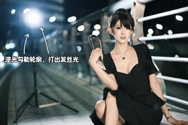 从布光到成片：金贝HD100多灯夜景人像怎么拍！ 