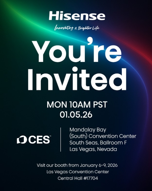 CES 2026前瞻：海信将发布全新一代RGB-Mini LED技术，再次领先一代 