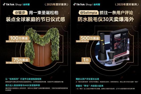 TikTok Shop 2025年度好案例发布！看全托管如何将好商品卖全球！ 