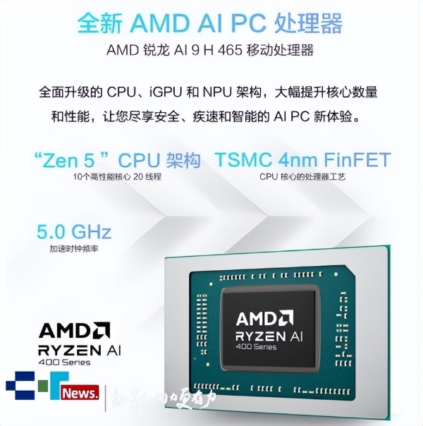 锐龙AI 9 H 465处理器+RTX5060显卡 华硕天选Air 2026预约 8499元起 