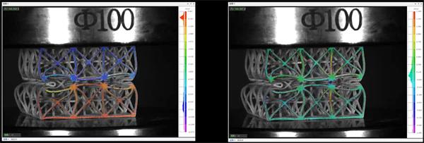 三维数字图像相关（3D-DIC）技术精准测量光敏树脂3D打印镂空结构压缩变形 