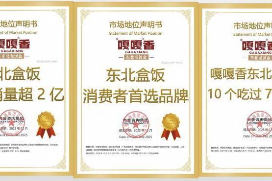 权威认证背书！嘎嘎香老饭盒斩获五项行业认证，2025年成绩亮眼 