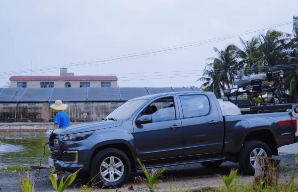  双能守护！福田大将军EV成鱼塘胡老板的“供电+运货”省心伙伴 